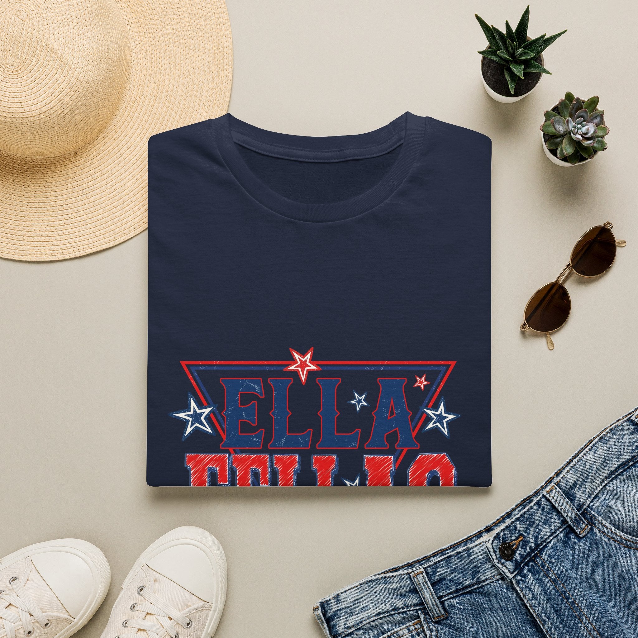 Ella Fellas Graphic Tee — Patriotic Retro Women’s T-Shirt