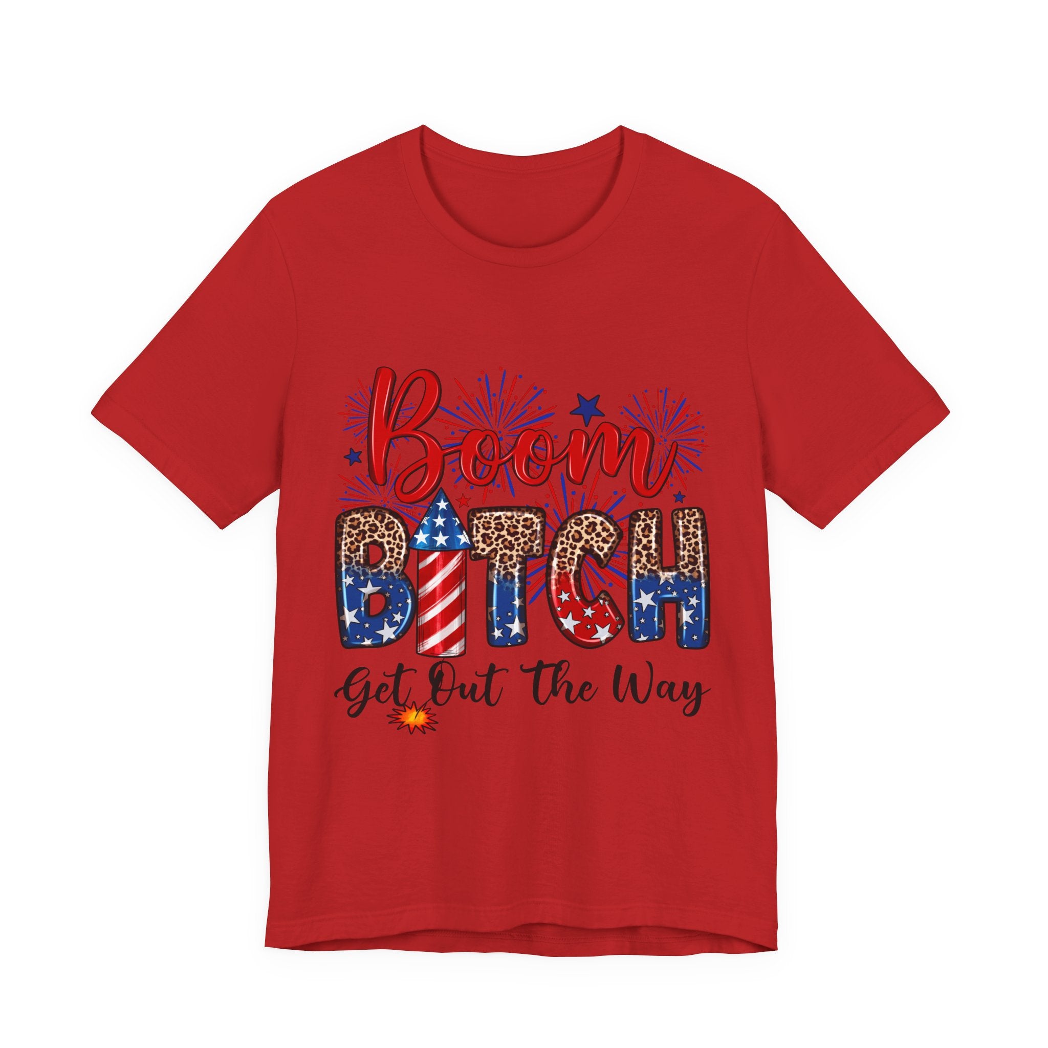 Patriotic 'Boom Bitch Get Out The Way' Graphic Tee