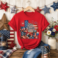 Texas Pride T-Shirt — "She's From Texas I Can Tell" Patriotic Graphic Tee