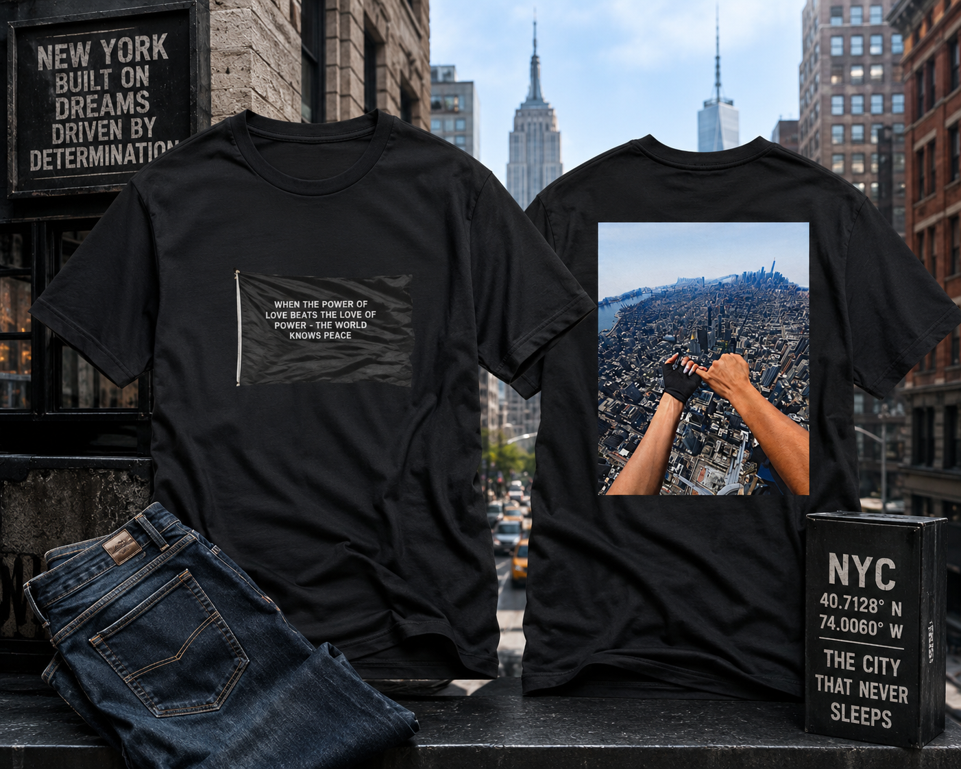 T-Shirt — "When the Power of Love Beats the Love of Power" Graphic Tee