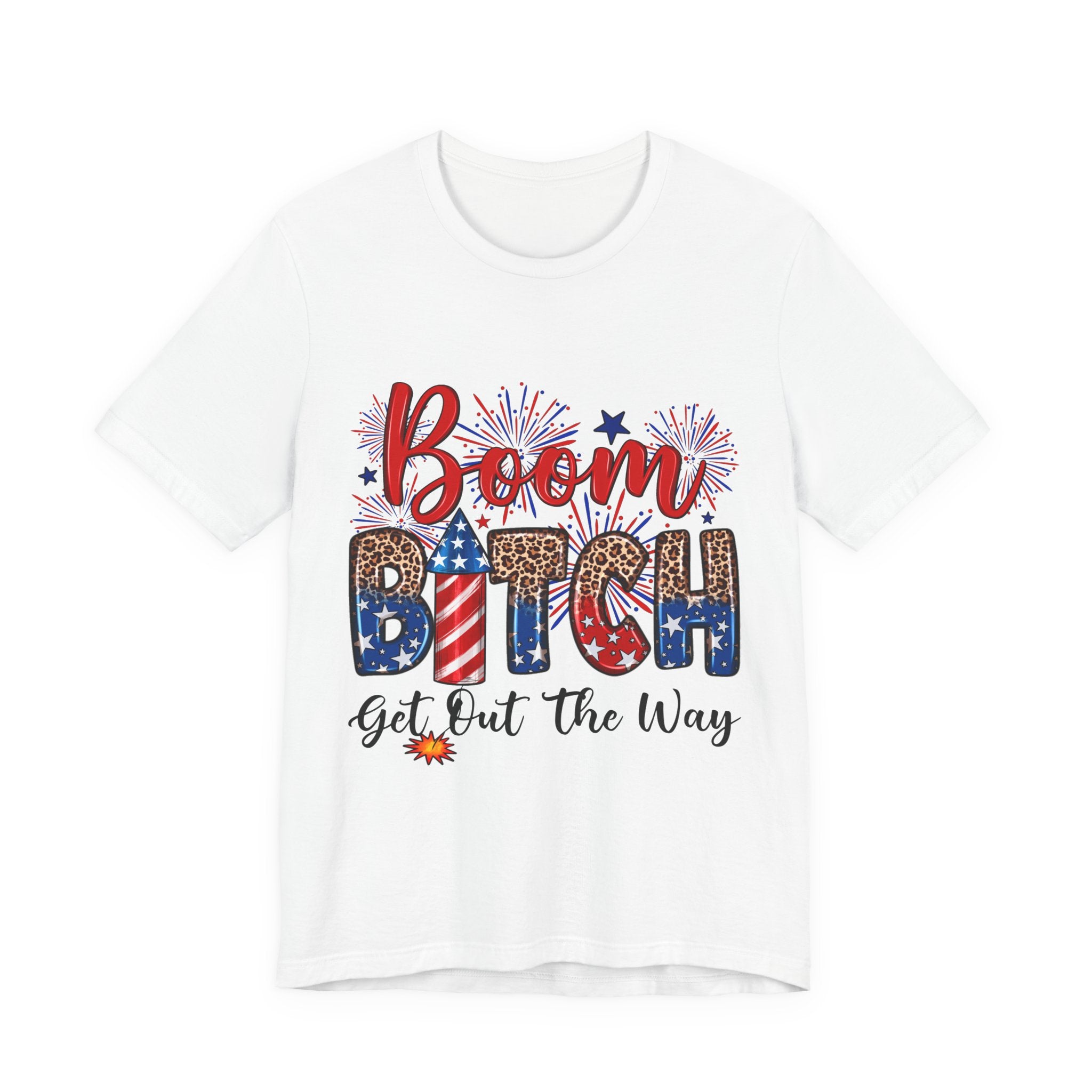 Patriotic 'Boom Bitch Get Out The Way' Graphic Tee
