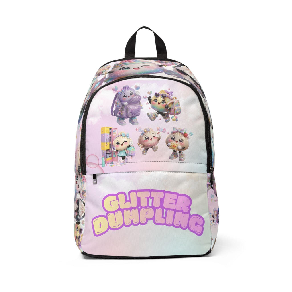 Glitter Dumpling Backpack — Pastel Cute Character School Bag